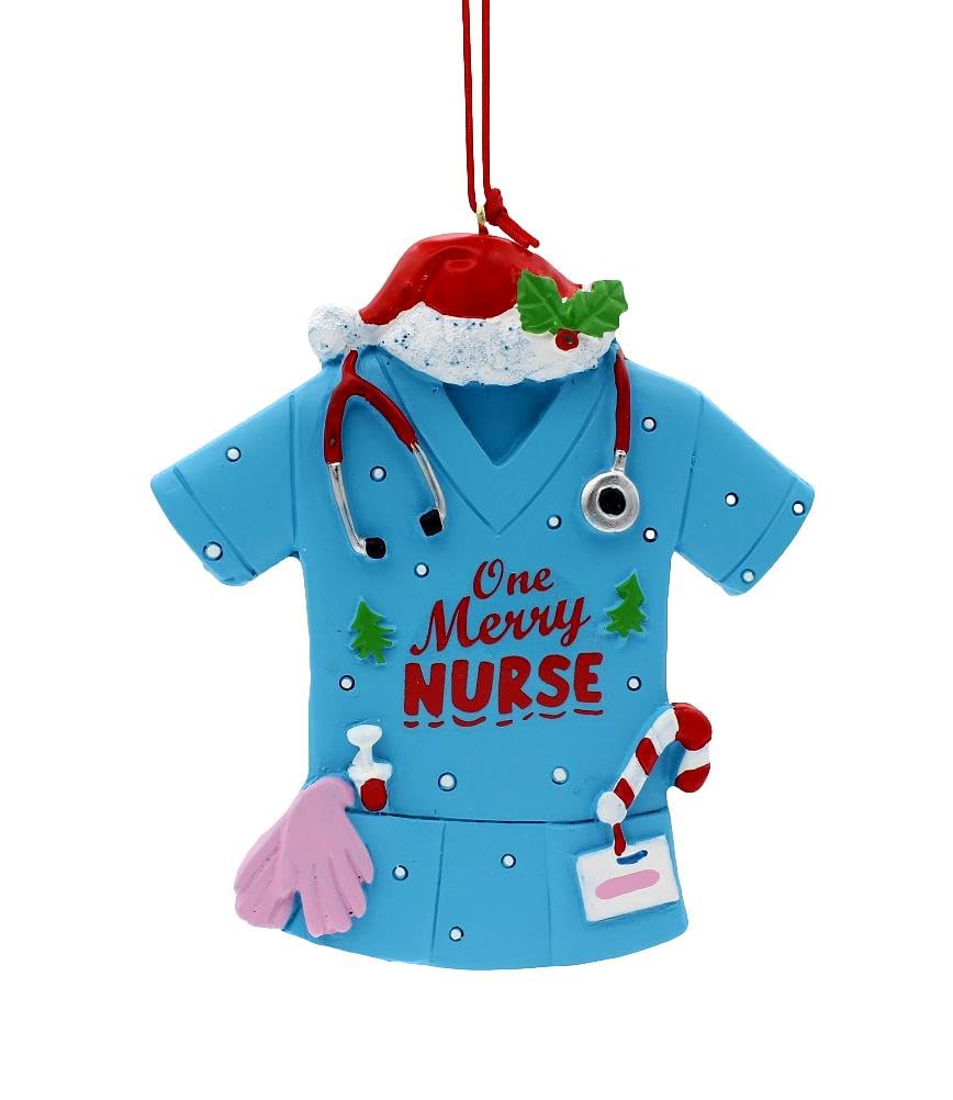 Décoration de Noël One Merry Nurse Kurt Adler résine suspension sapin thématique