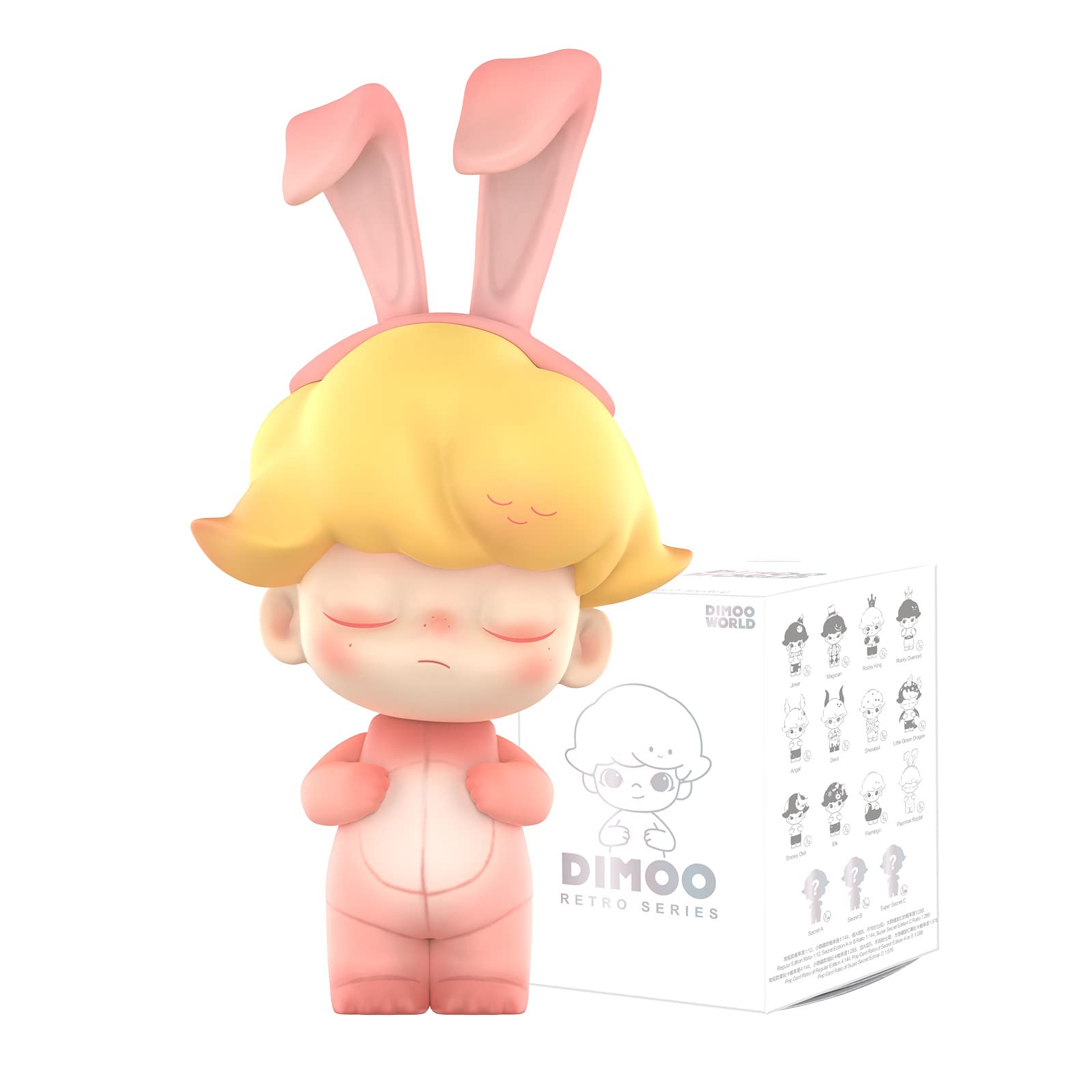 POP MART DIMOO Retro Series Figures Collectible Character Series 1Box 2.5 inches Articulated Character Premium Design gifts for women Fan-Favorite blind box Collectible Toy Art Toy Action Figure