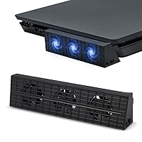 Vista 1 de Hilitand Ventilador de enfriamiento automático para PS4 Slim, sensor de temperatura automático inteligente, radiador controlado por USB externo