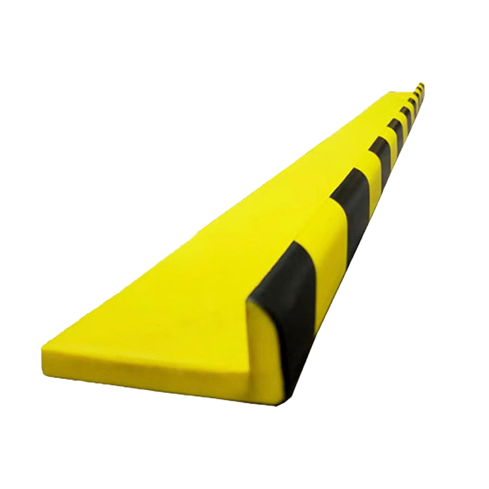 Protector de Bordes de Espuma de 47", Autoadhesivo para Esquinas de Pared de Garaje, con Rayas Amarillas y Negras de Alta Visibilidad y Parachoques de Seguridad(L-Shaped,5PCS)