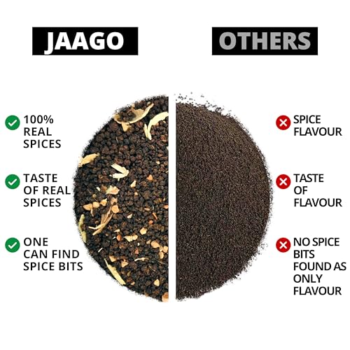 Image of Jaago Masala Tea, 1 kg | Real Spices Only | Masala Chai | No Added Essence | Benefits of Real Herbs & Spices (Pack of 2)