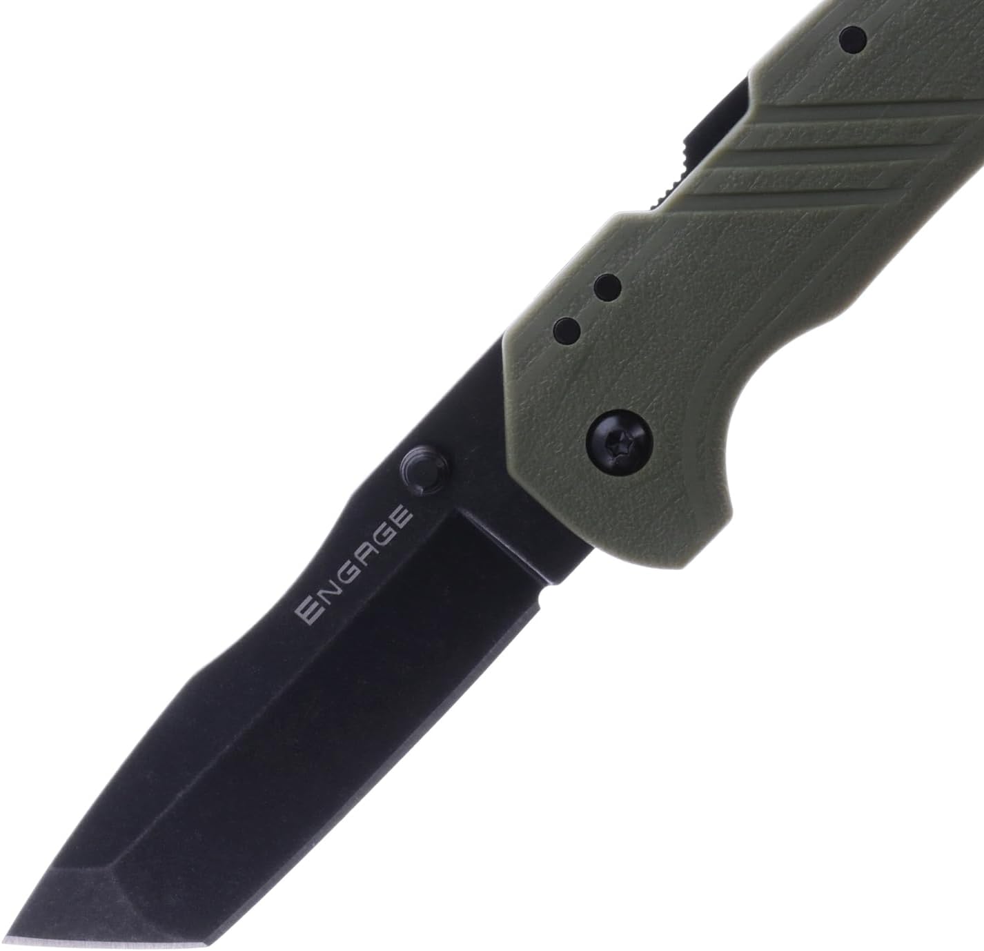 COLD STEEL Engage 3" 4116SS Razor-Sharp Tanto Point Blade 4.25" GFN Handle Everyday Carry Tactical Folding Knife with Atlas Lock