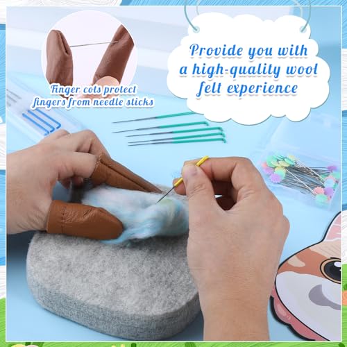 image for UOOU 54Pcs Needle Felting Tools,Needle Felting Kit for Beginners,Needl