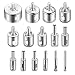 Produktbild Glunlun Diamantbohrer, 15 teilig Glasbohrer Set Hohlbohrer Lochsäge Bohrkron Fliesenbohrer für Glas, Keramik, Porzellan, Keramik. (6mm-50mm)