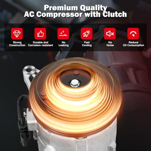 Image of CCIYU AC Compressor w /Clutch for Ford Fusion 2.3L 2006-2007