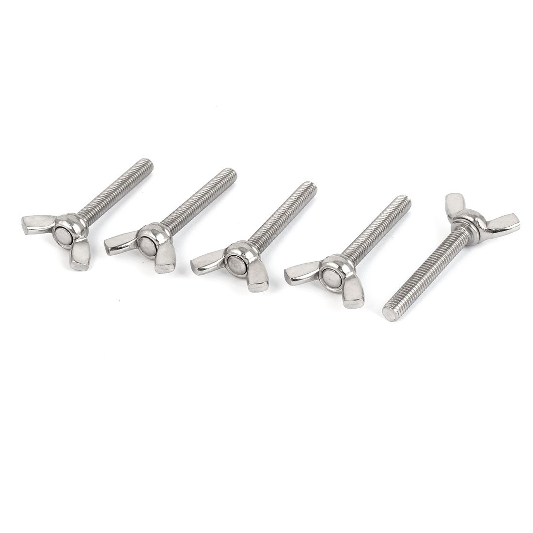 Lot De 5 Vis à Papillon Acier Inoxydable 304 - M6 X 40mm, Argent, Uxcell