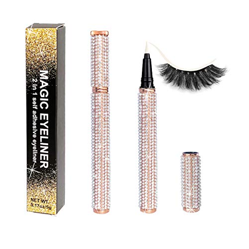 2020 upgraded self-adhesive eyeliner,2 in 1 eye liner pen diamond…