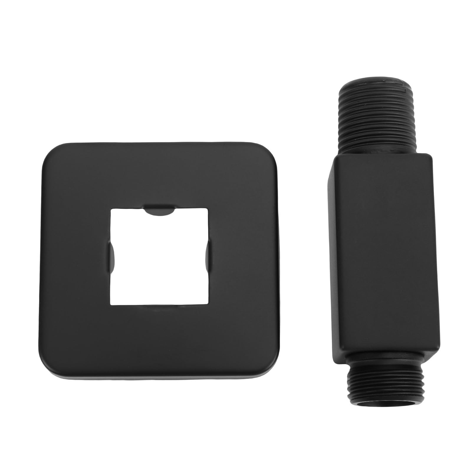 Bras de douche droit 8,5 cm noir plafond acier inoxydable pour salle de bain
