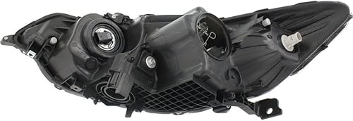 Miniatura 6 de CarLights360 Para 2009-2014 Acura TSX Conjunto de faros delanteros tipo HID, carcasa negra, certificado CAPA para AC2502118