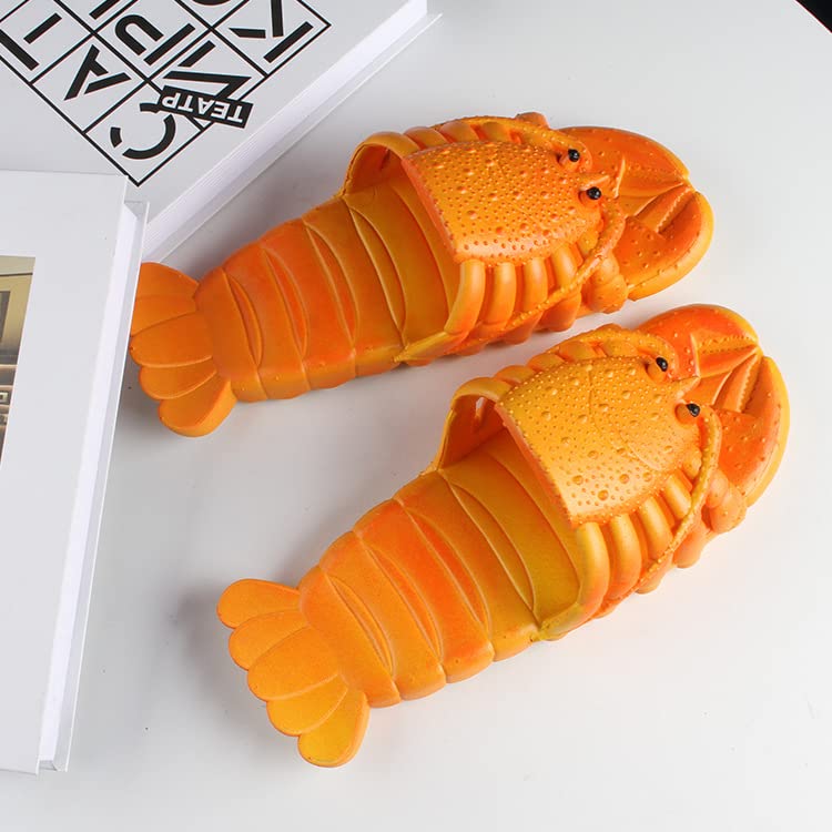 Image of Lobster Slippers for Women and Men | Lobster Slides | Lobster Flip Flops | Lobster Sandals |Bathroom Slippers | Extremely Comfy | Cushioned Thick Sole