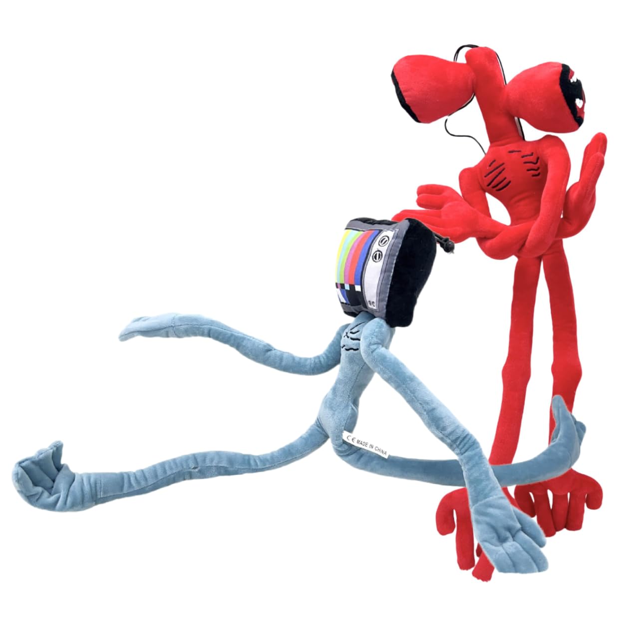 Siren Head Plush Toys Limbs Movable Plush Toy Anime Doll Whistle Man Funny Doll，Plush Toys for Home Party Gift Birthday Gift (2PCS-2)