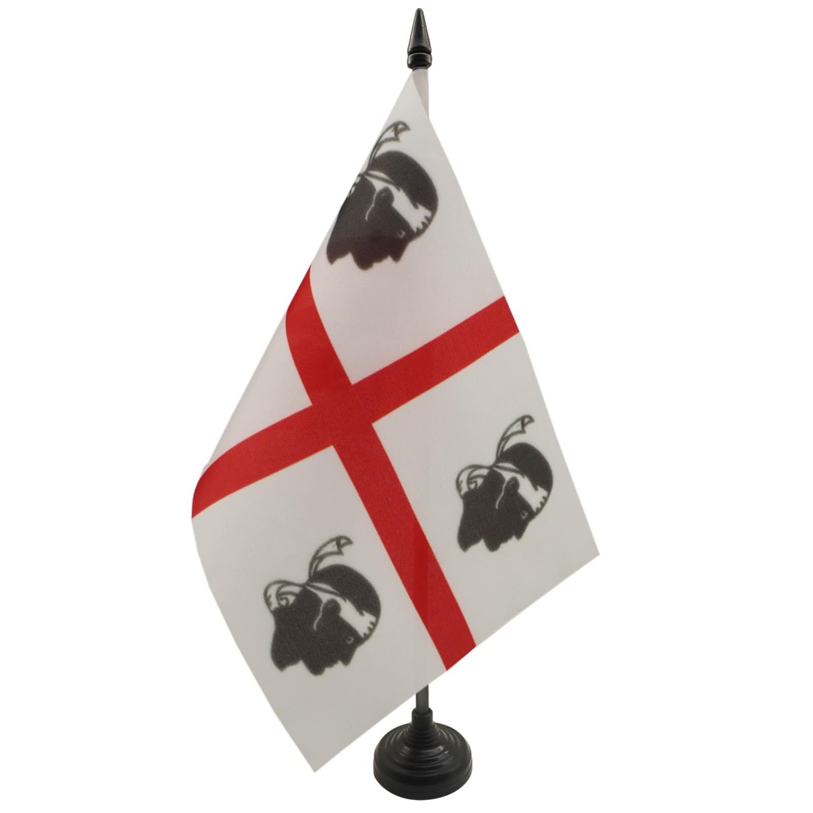 AZ FLAG Bandiera Da Tavolo Sardegna 21x14 cm - Piccola Bandierina Sarda - Italia