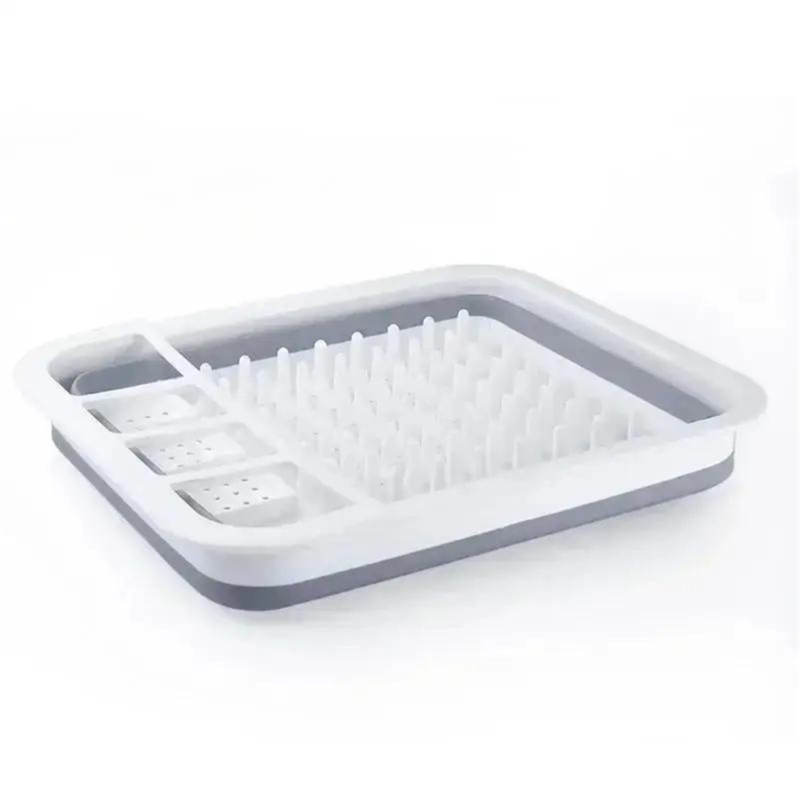 DSFVERVD Drain rack Foldable Dish Rack Kitchen Storage Holder Drainer Bowl Tableware Plate Portable Drying Home Shelf Dinnerware Organizer