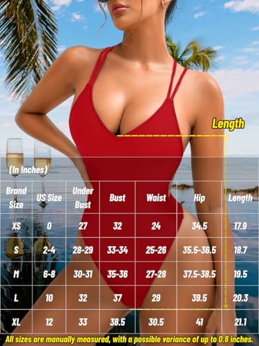 Image of ShawGobow Sexy Swimsuit for Women,Backless Scrunch Butt High Cut Monokini,One Piece Cheeky Bathing Suit Beach Pool Party
