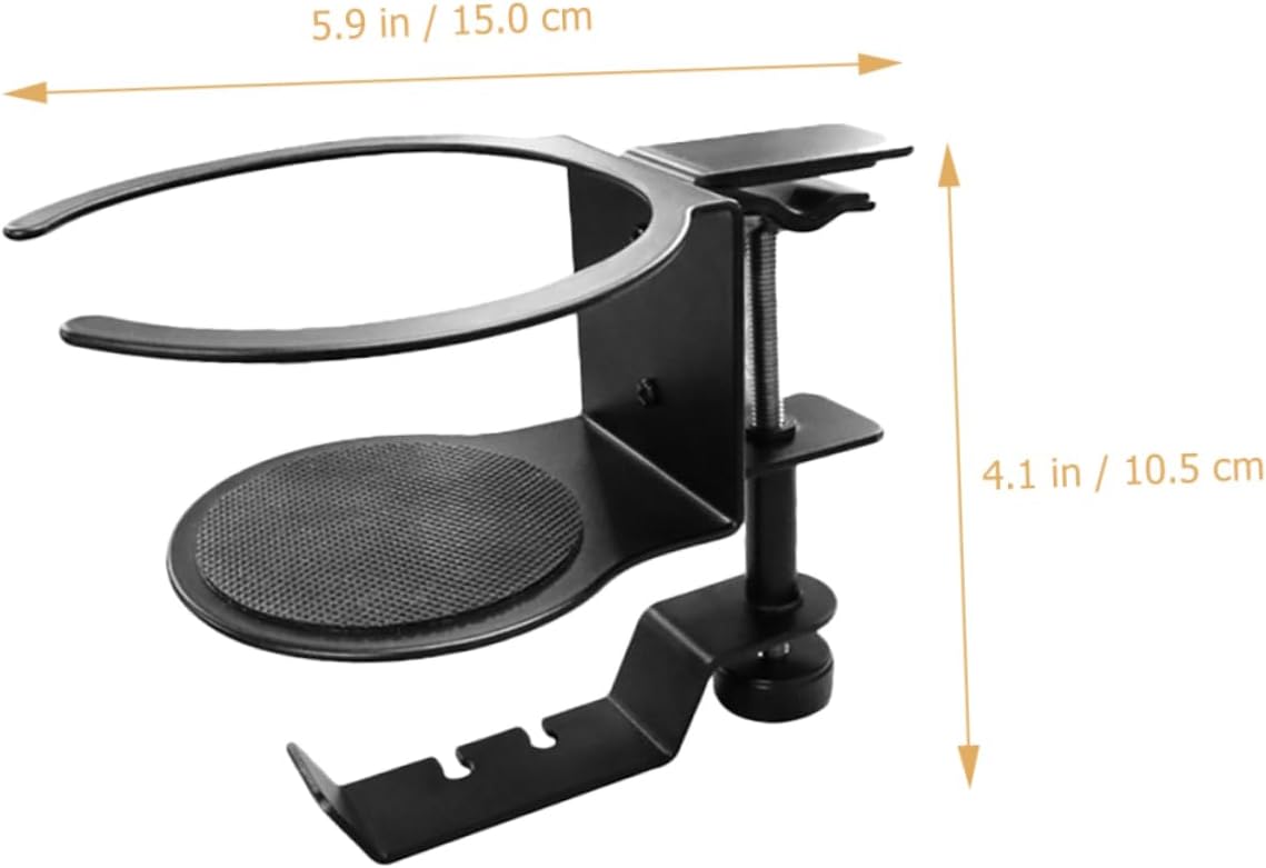 360degree Swivel Hook Headphone Stand Cup Holder Multi-Functional Bottle Rack Office and Household Accessory