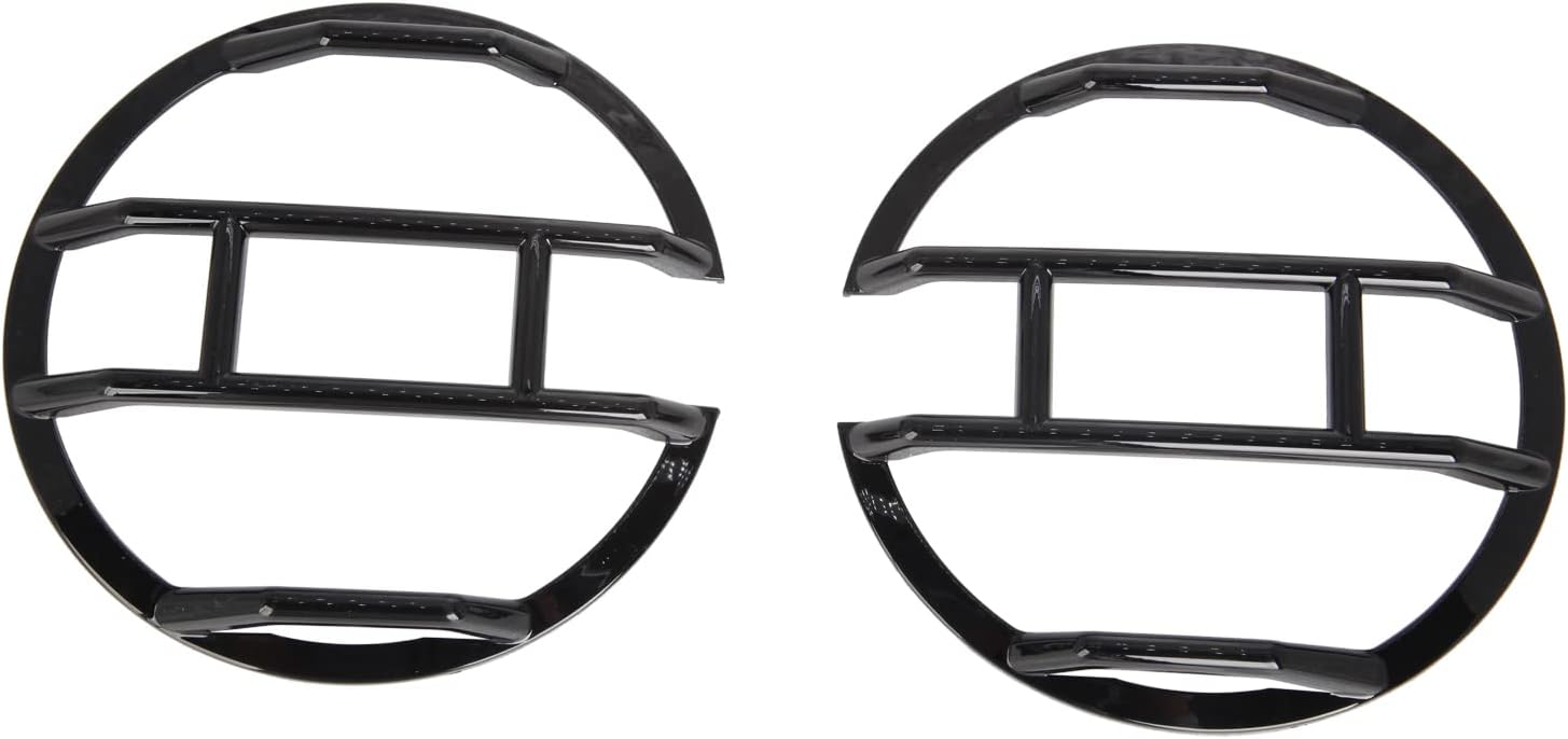 Front Headlight Guards Cover Trim Protector for Ford Bronco 2021-2026 Front Grill Frame Grille Lamp Guards Decoration Exterior Accessories Black