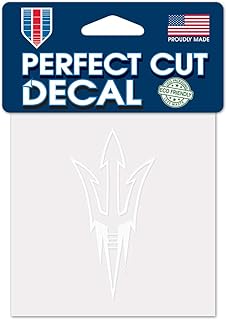 NCAA Arizona State Sun Devils 4x4 Perfect Cut White Decal, One Size, Team Color