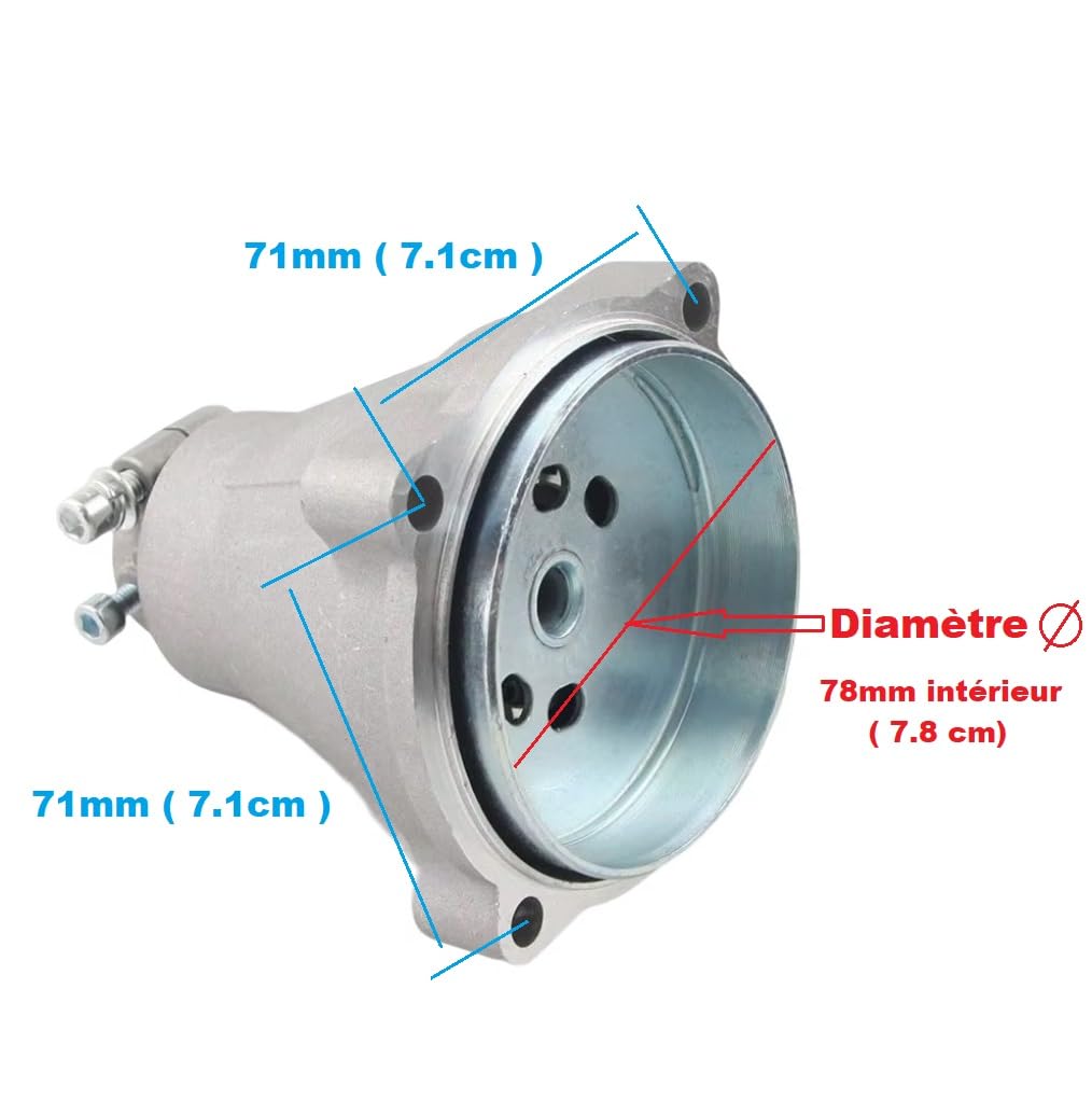 Pieza de repuesto original Fabricante: Campana de embrague para tubo 26 MM/eje 7 dientes para desbrozadora o máquina multifunción 5 en 1, comprueba tu modelo antes de realizar el pedido!