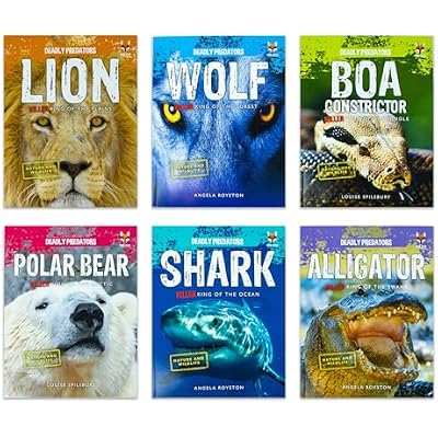 Deadly Predators Killer Kings of the Animal Kingdom 6 Books Set Collection