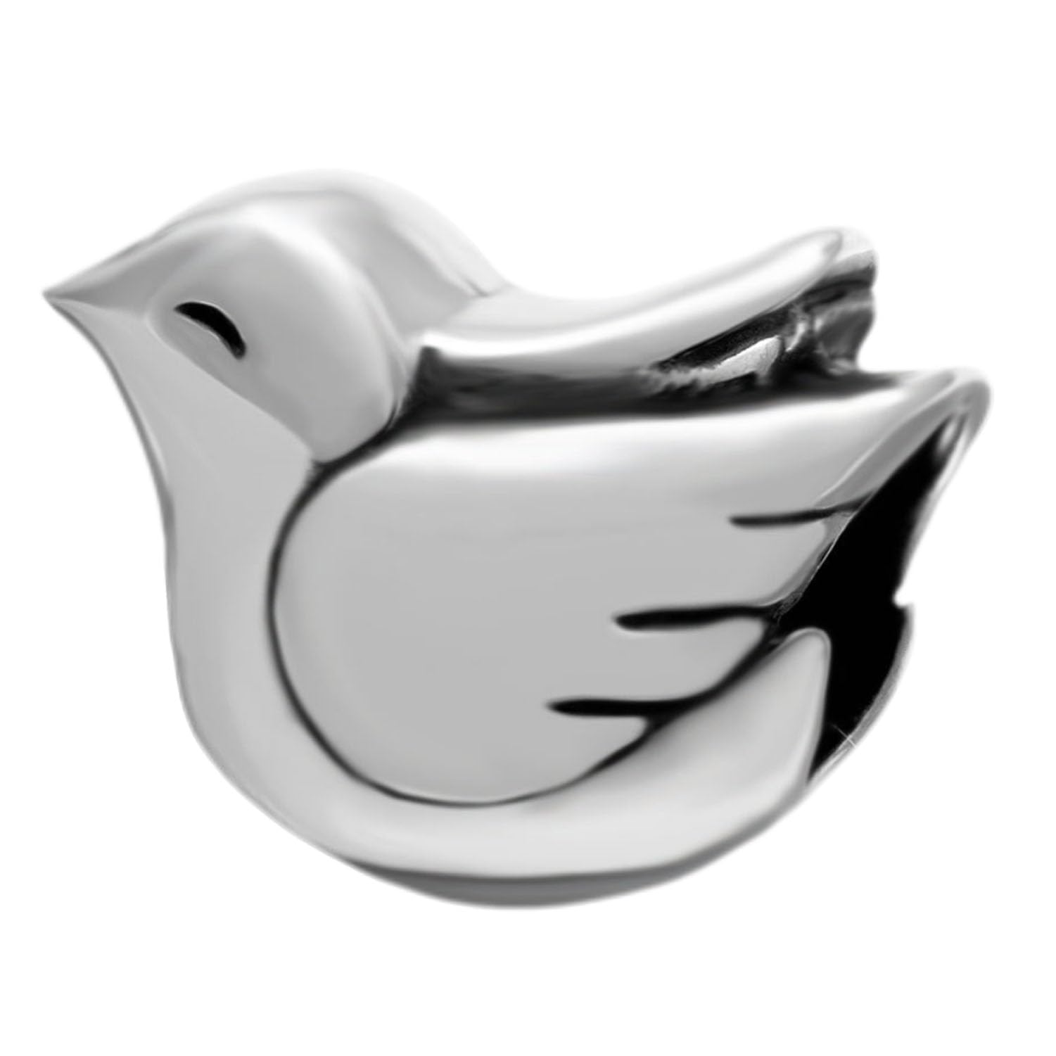 Love Bird Charm 925 Sterling Silver Husband and Wife Couple Charm Animal Charm for Pandora Bracelet