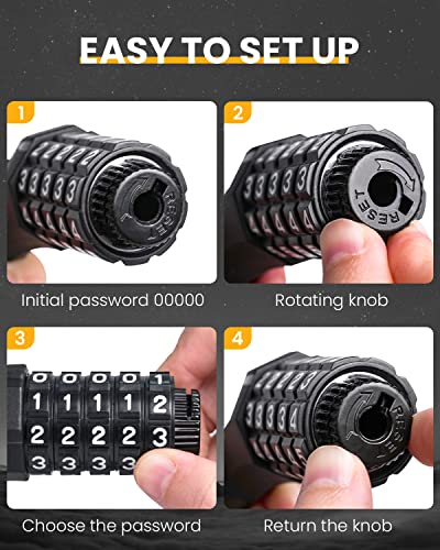 KEYSTP 5-Digit Bike Lock Cable - Final Look