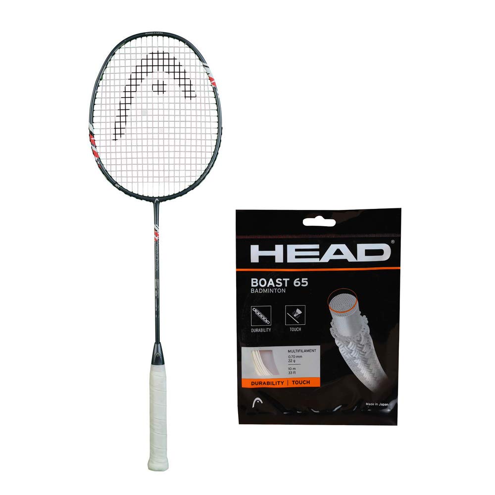 HEAD XENON PRO BADMINTON RACKET WITH HEAD BOAST 65 BADMINTON STRING WHITE-image-16