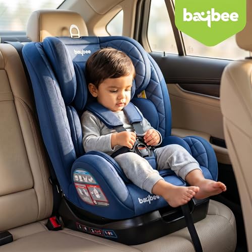 Image of Baybee Convertible Infant Car Seat for Baby 0 to 12 Years with 3 Position Recline, Headrest Height Adjustable | ECE R44 /04 Safety Certified | Travel Baby Car Seat for Toddlers Kids (Blue)
