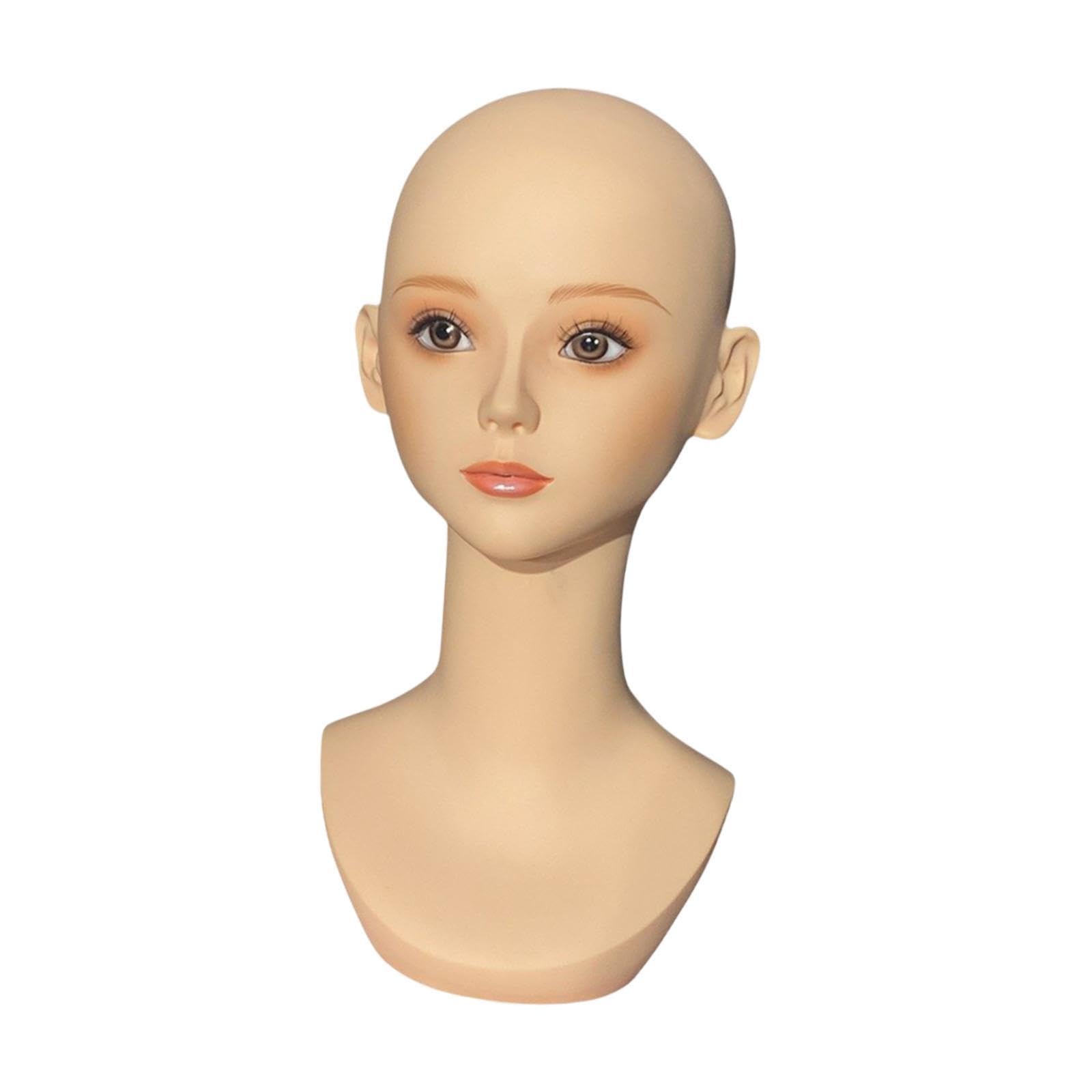 Cabeza de maniquí realista ideal para fotografía de sombreros y pendientes 8