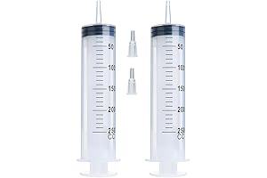 Bulk Syringes for Multiple Uses: 250ml Syringe with Tip Adapters and Needles