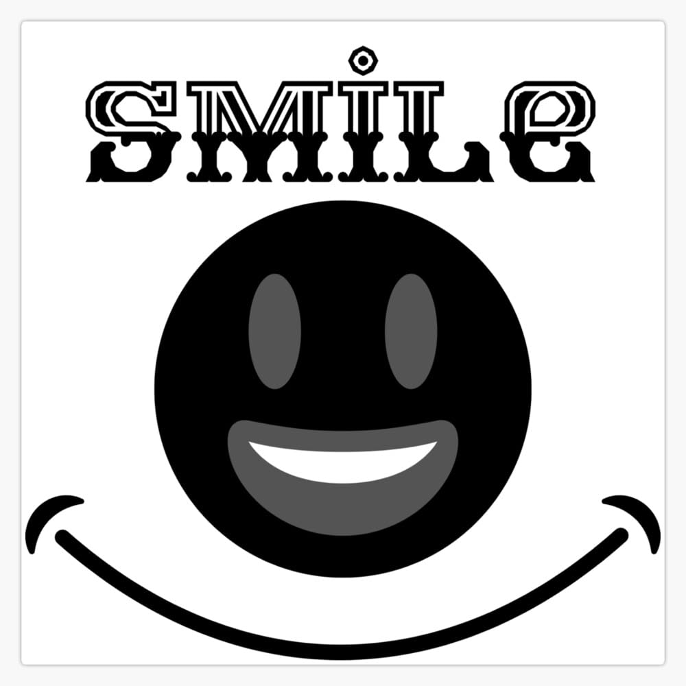 Amazon.com - Smile Imoji Sticker Vinyl Waterproof Sticker Decal