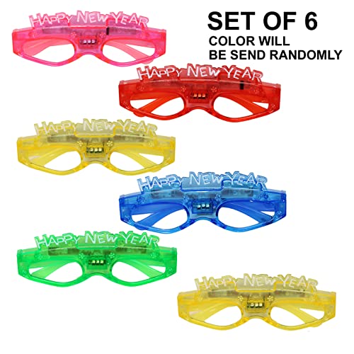 Image of KYNA Set of 6Pcs LED Flashing Light Goggles for Kids Girls & Boys Party Supplies for Children