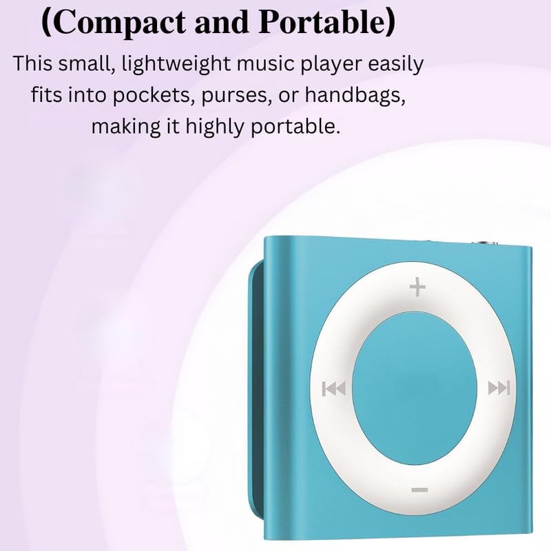 Image of Drumstone (𝐒𝐩𝐞𝐜𝐢𝐚𝐥 𝟏𝟓 𝐘𝐞𝐚𝐫𝐬 𝐖𝐚𝐫𝐫𝐚𝐧𝐭𝐲) Mini Portable MP3 Audio Music Player with Clip, Supports MP3 Formats, Compact Design, Memory Card Not Included