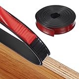 QUARKZMAN Kantenumleimer Selbstklebend, 40mm x 6m Flexibles Kantenschutz Selbstklebend U-Förmig TPE Kantenband für Schrankkanten, Abschlussleiste, Arbeitsplatten, Schwarz