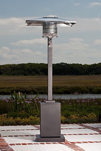 Golden Flame 46,000 BTUXL-Series Mocha Bronze Commercial Grade Propane Patio Heater w/Wheels