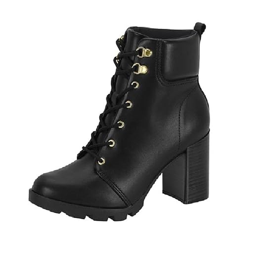 Bota Beira Rio Coturno Cano Medio Ref 9074.103.23654 Preto 036