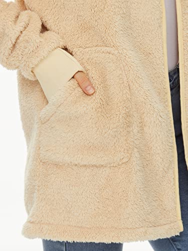 Image of Century Star Women Fleece Cardigan Hooded Loose Fuzzy Cardigan Coat Womens Fuzzy Jacket Outwear