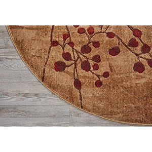 Nourisonsomersetrusticlatte79xroundarearugeasycleaningnonsheddingbedroomlivingroomdiningroomkitchen8round  Urban Country Home Decor Nourison somerset rustic latte 79 x round area rug easy cleaning non shedding bed room living room dining room kitchen 8 round  urban country home decor