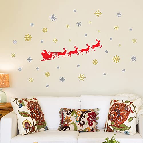 Vinilos Decorativos Navidad Santa's Sleigh 60x30 cm miniatura 3