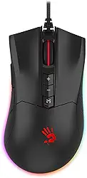 Bloody Mouse para jogos ES9Pro FPS RGB, chip PMW3389, 16000 CPI, taxa de relatório de 2000 Hz, 400IPS, memória integrada 4M, totalmente programável com macros predefinidas avançadas