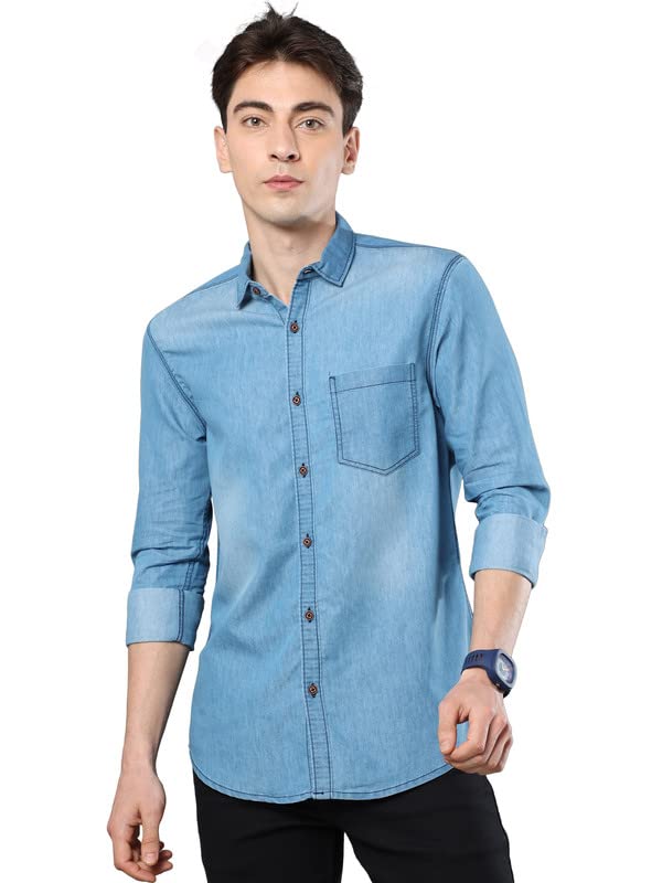 STREETKING Street King Men Denim Casual Shirts