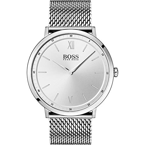 Preisvergleich Produktbild Hugo Boss Herren Analog Quarz Uhr mit Edelstahl Armband 1513650