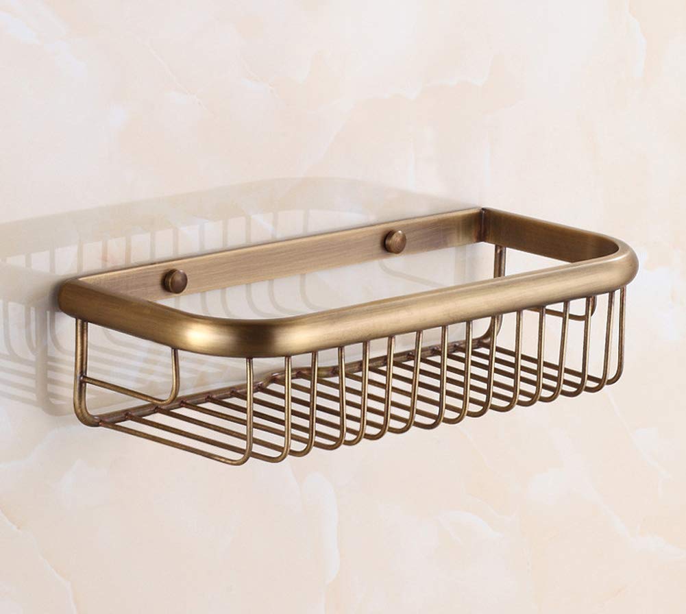 Vis d'installation dissimulées pour cette étagère de douche laiton