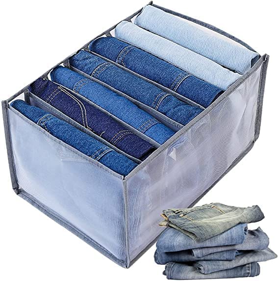 SKDBPM Kdr Clothes Drawer Organizer, 7 Grids Upgraded Washable Nylon