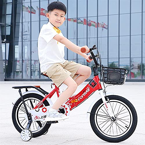 Gymqian Kinder Fahrradjungen Und Mädchen Kinderfahrräder, 16-20 Zoll, Mit Stabilisatoren, Rücksitze Und Klammern Fahrrad,18In – Bild 3