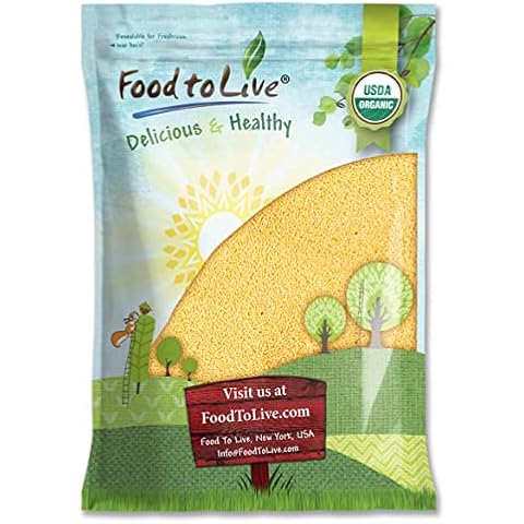Food to Live Organic Hulled Millet, 15 Pounds - Whole Grain Seeds, Non-GMO, Kosher, Raw, Bulk, Product of the USA Cover