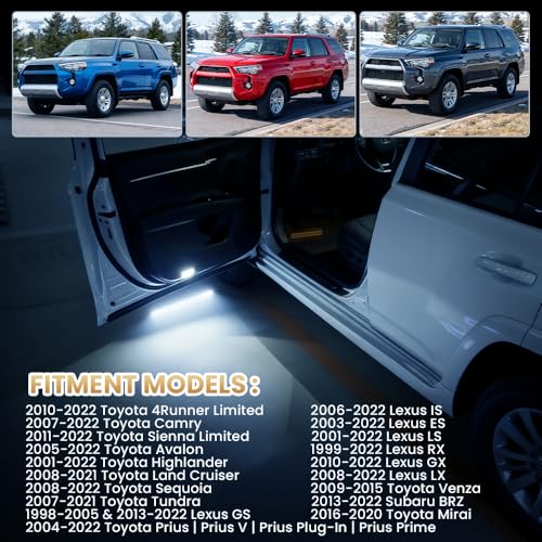 D-Lumina luces LED interiores para puertas Toyota Lexus 6000K miniatura 4