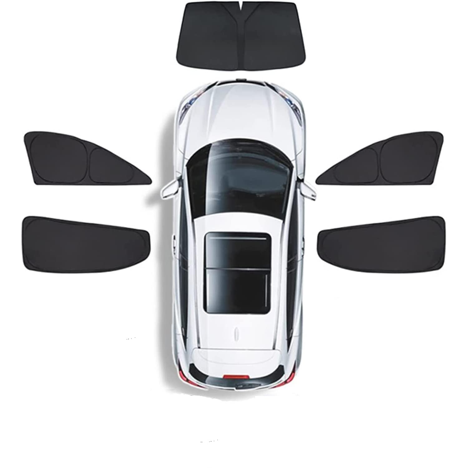 Boczne szyby samochodowe osłona przeciwsłoneczna do Niss-an Murano SUV Z51 2008-2016, przód i tył magnetyczne boczne siatki szyby ochronne UV,5 szt. przód+boki