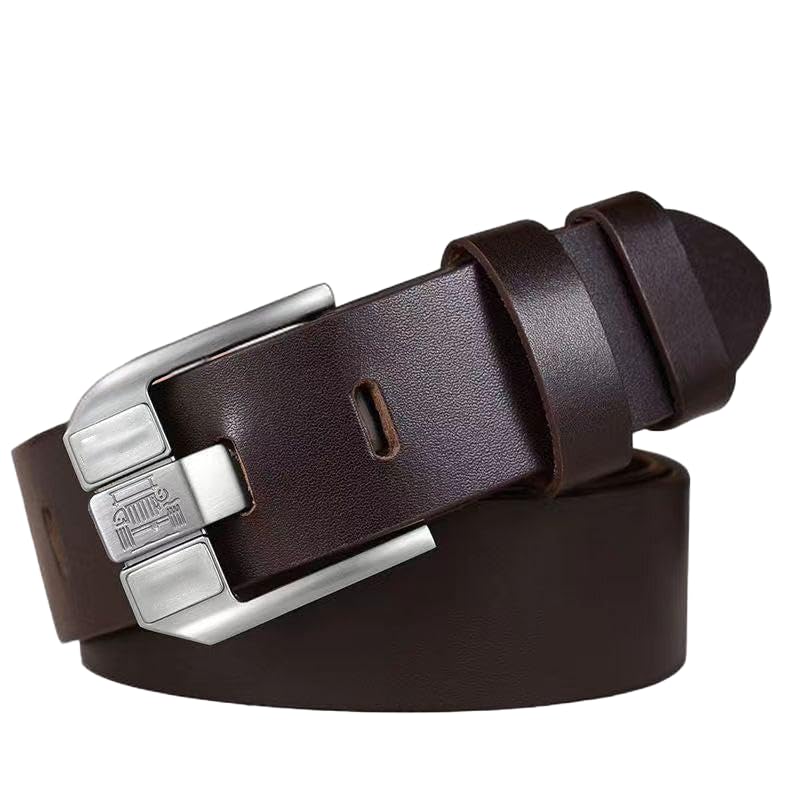 Men’s Belt with Adjustable Buckle, Men's Belt Fashion & Classic for Dress and Casual, Anti-Split Edge Design