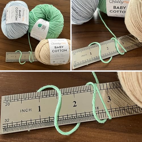 Image of Baby Cotton Blend Yarn - Soft Sport Weight Yarn for Crochet & Amigurumi - 50g /180yds - 60% Cotton 40% Acrylic - Ideal for Baby & Knitting Proj.(Light Salmon Pink, 1 Ball)