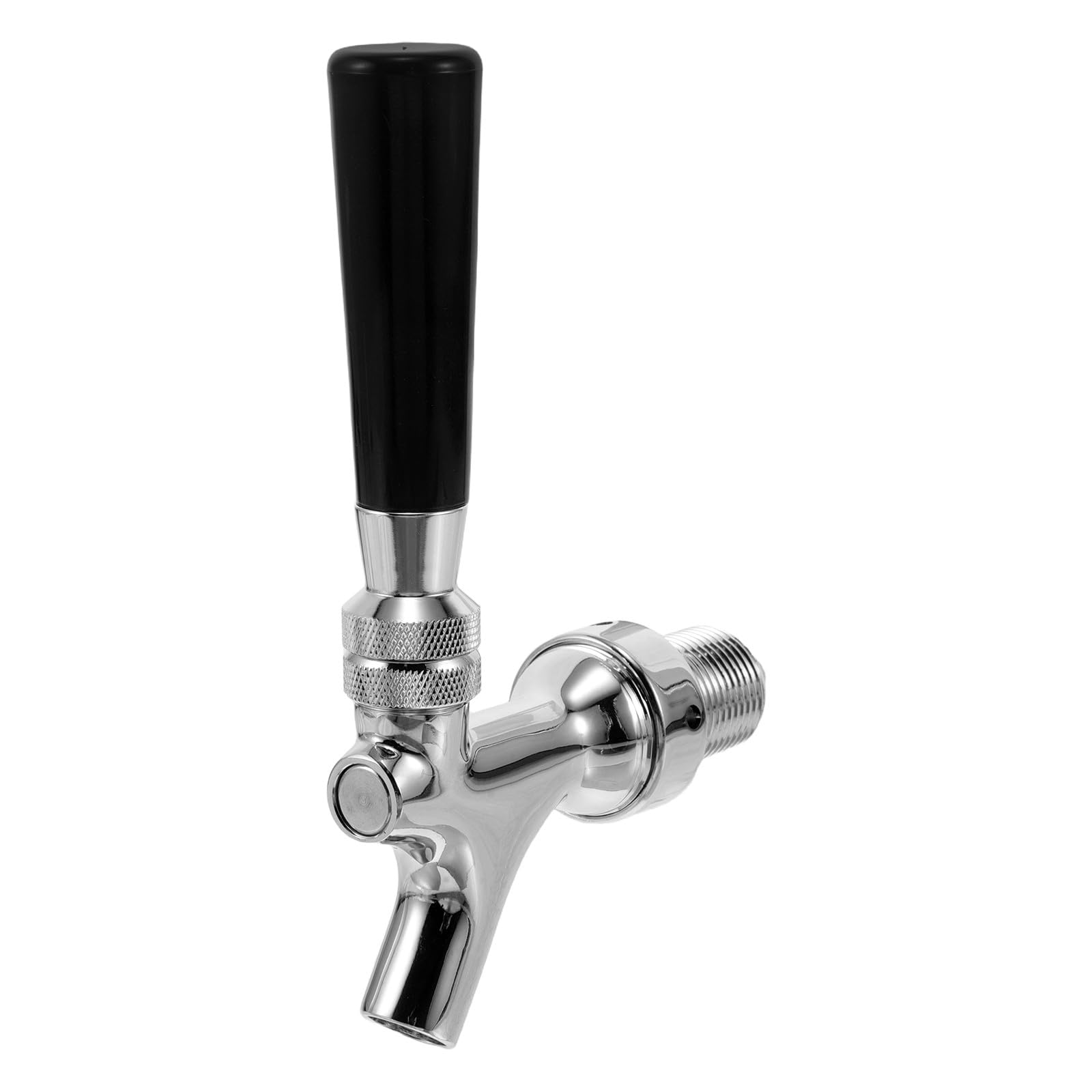 Angoily Grifo de cerveza para torre Kegerator: grifo de acero inoxidable para dispensador de bebidas - Repuesto para grifo de cerveza Pieza de repuesto para Kegerator